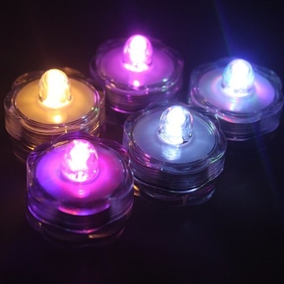 Waterproof Submersible Led Tea Lights , Wedding Battery Powered Candle Lights 