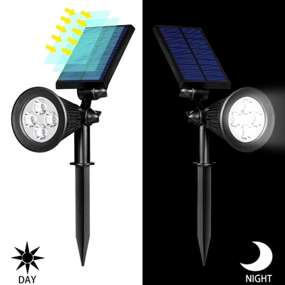 Energy Saving Led Solar Powered Garden Spotlights With ABS Plastic Material Casing