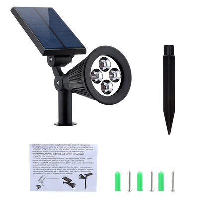 Dark Sensing Auto On / Off Led Solar Sensor Light White For Patio / Deck
