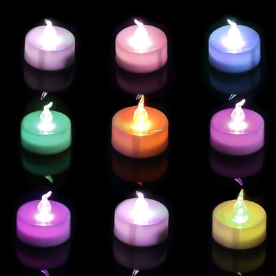 Multi - Color LED Battery Operated Candle Lights For Indoor And Outdoor