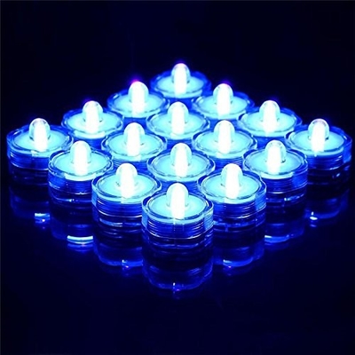 Blue Flameless Led Candle Light Acrylic Material Casing For Hotels / Bars