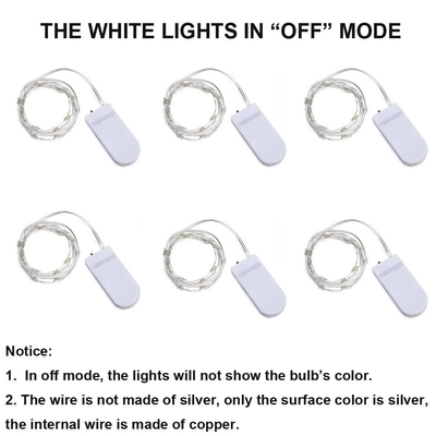 Led Starry Battery Operated Christmas String Lights Copper Wire Firefly Lights