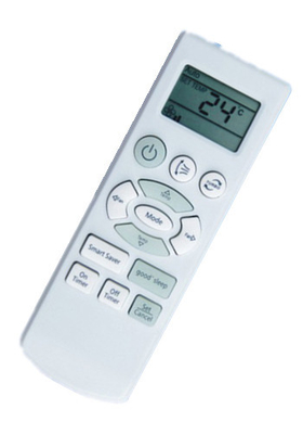 White SAMSUNG Air Conditioner Remote Control With Timing ON / OFF Function