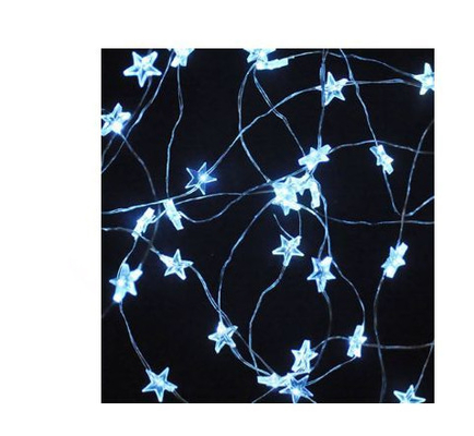 Star Design Battery Operated Led String Lights For Garden Rooms / Celebrations