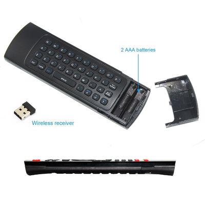 2.4G 3D Mini Wireless Keyboard Remote With 360 Degree Non - Directional Remote Control