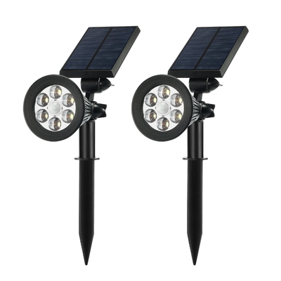 Dark Sensing Auto On / Off Led Solar Sensor Light White For Patio / Deck